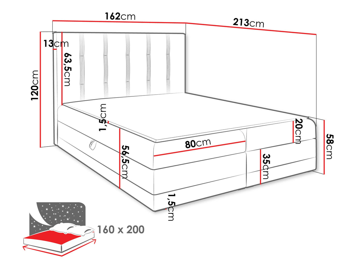 Continental bed 233823 5146422