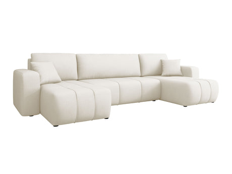Corner sofa Nireto with sleep function and storage, white 5156263