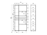 Bookcase Divoma 90 cm, light brown 5161379