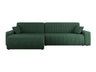 Corner sofa Movela with sleep function and storage, green 5161509