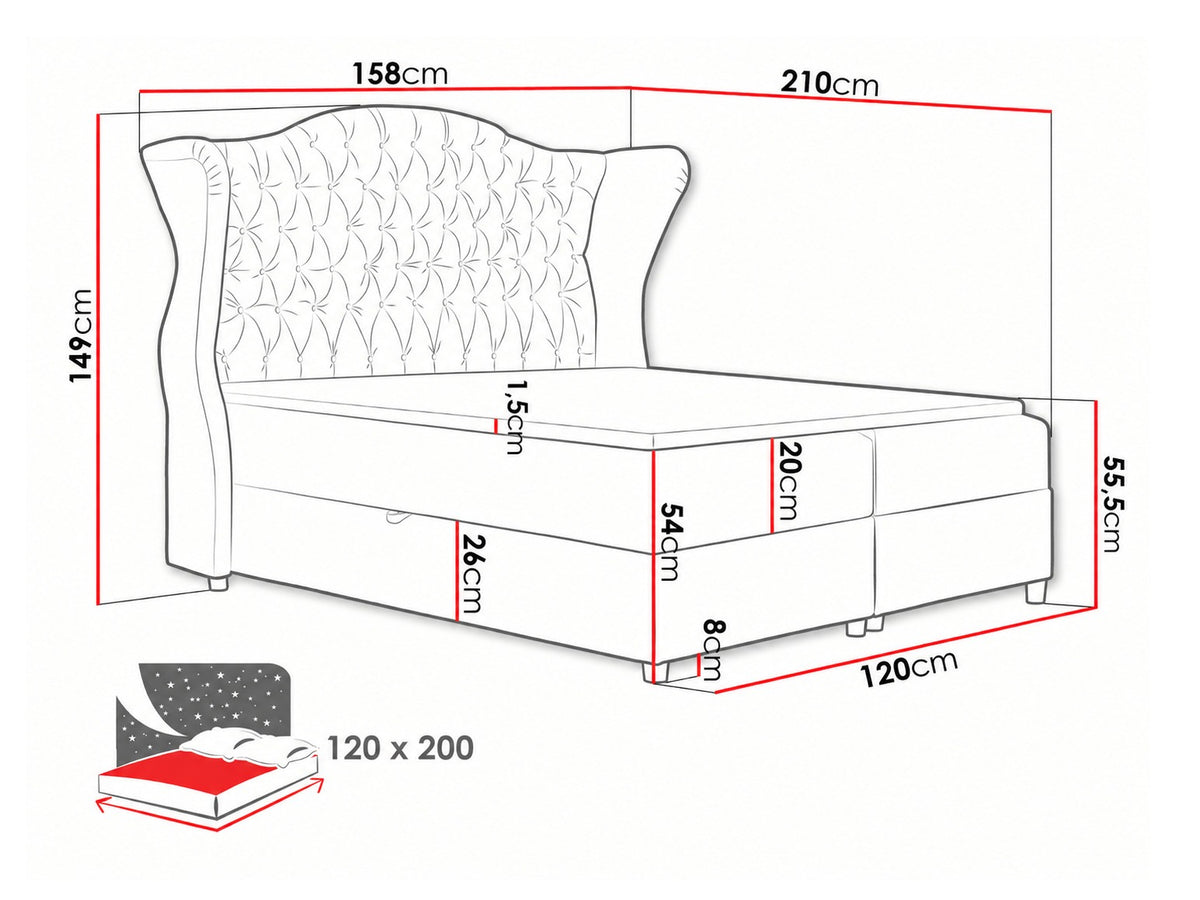 Continental bed 263304 5164687