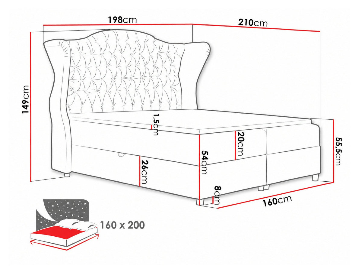 Continental bed 263304 5165683