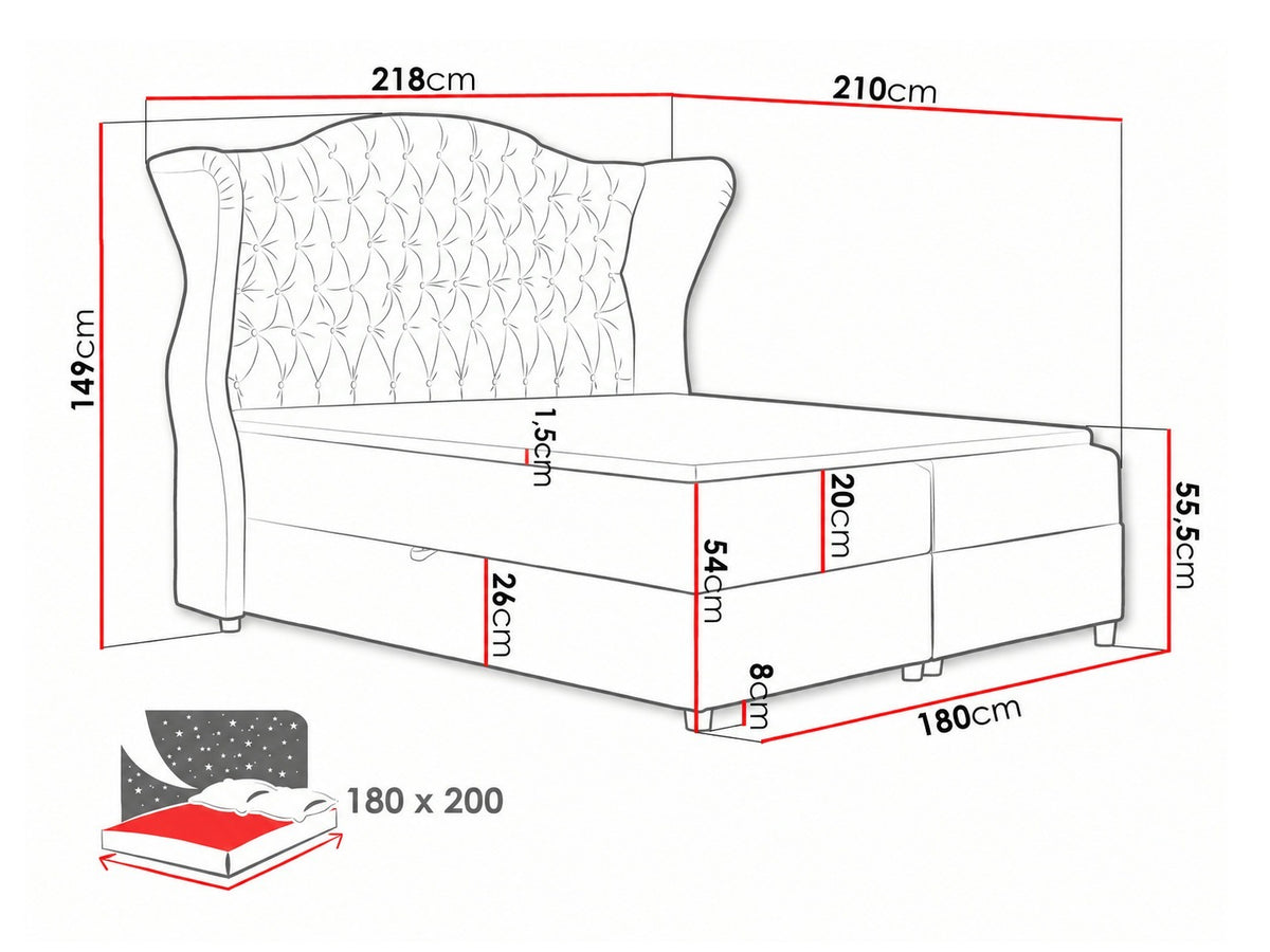 Continental bed 263304 5165701