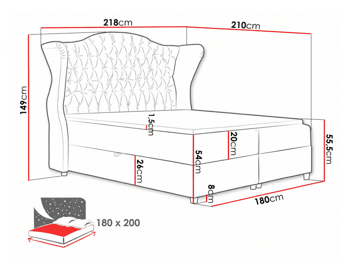 Continental bed 263304 5165702