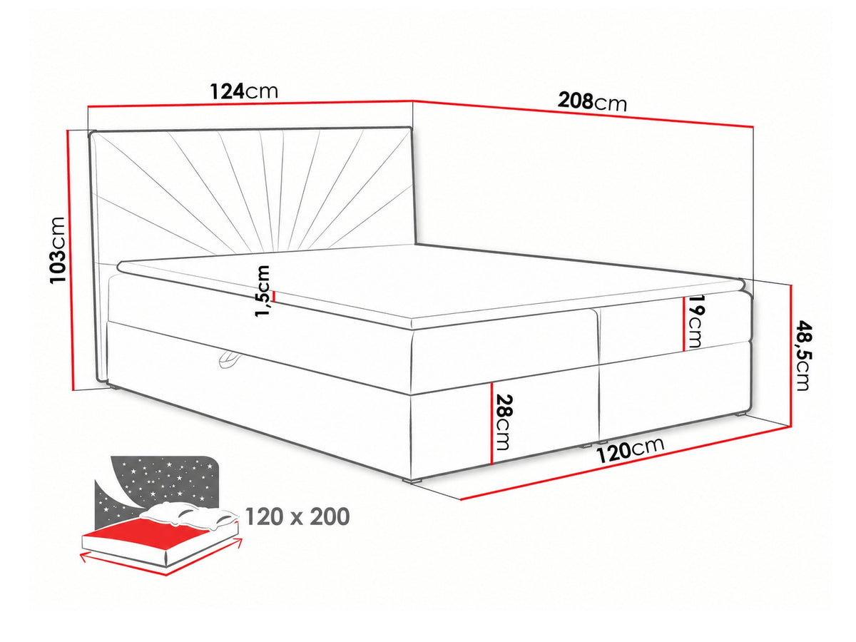 Continental bed 263372 5166510
