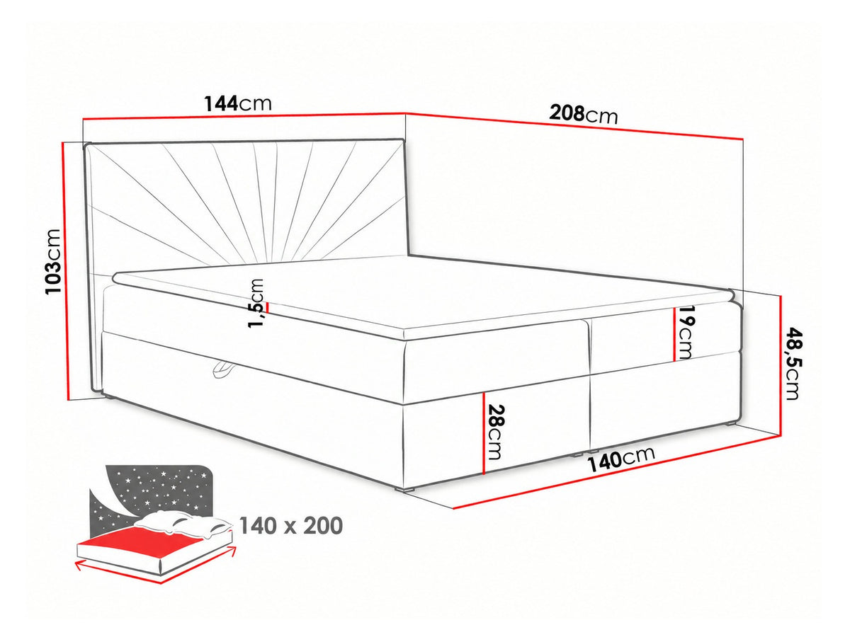 Continental bed 263372 5166530