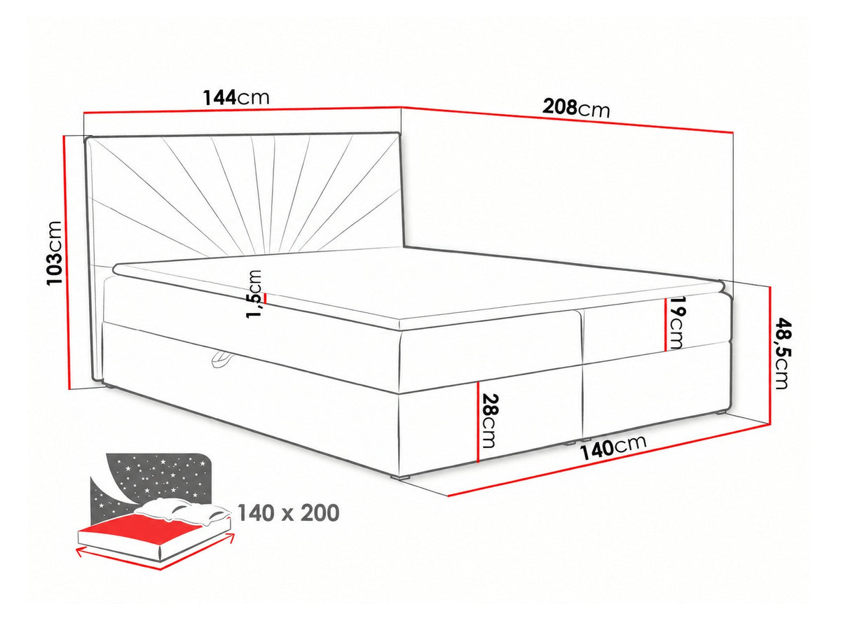 Continental bed 263372 5166535