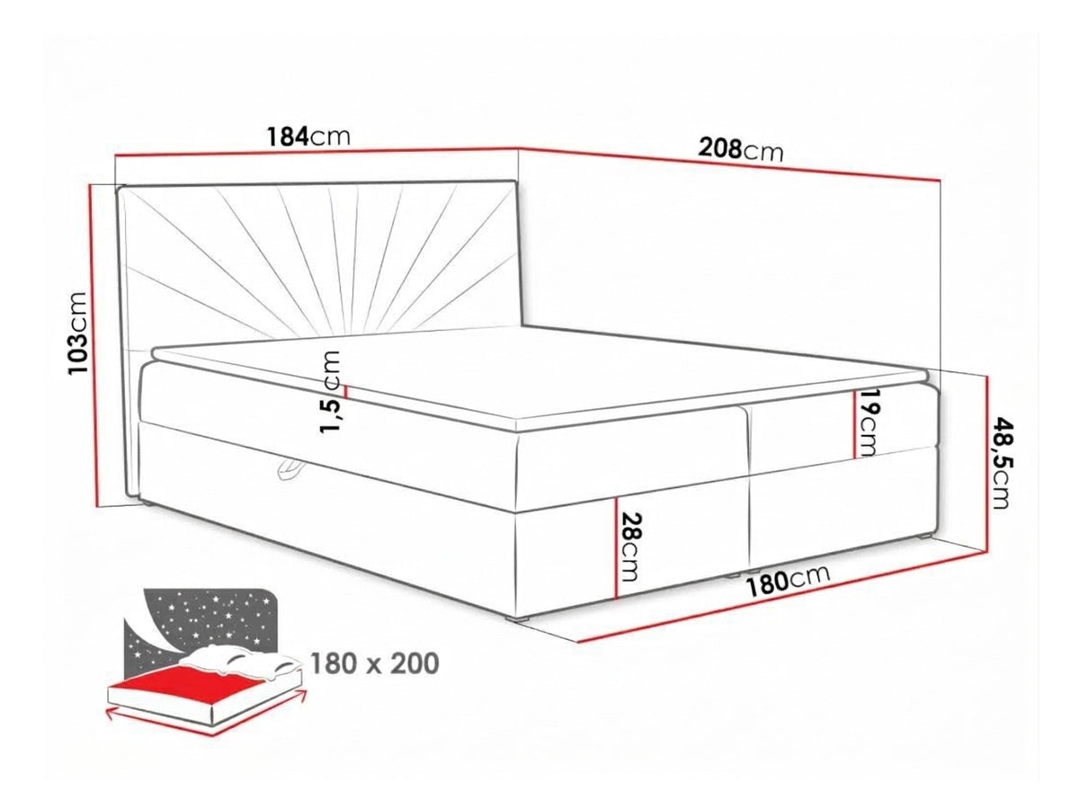 Continental bed 263372 5166974
