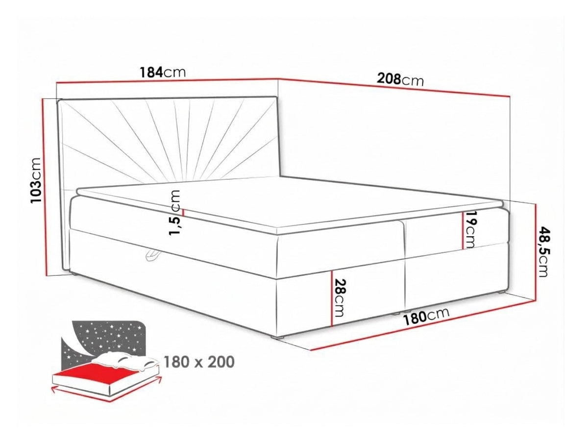Continental bed 263372 5166975