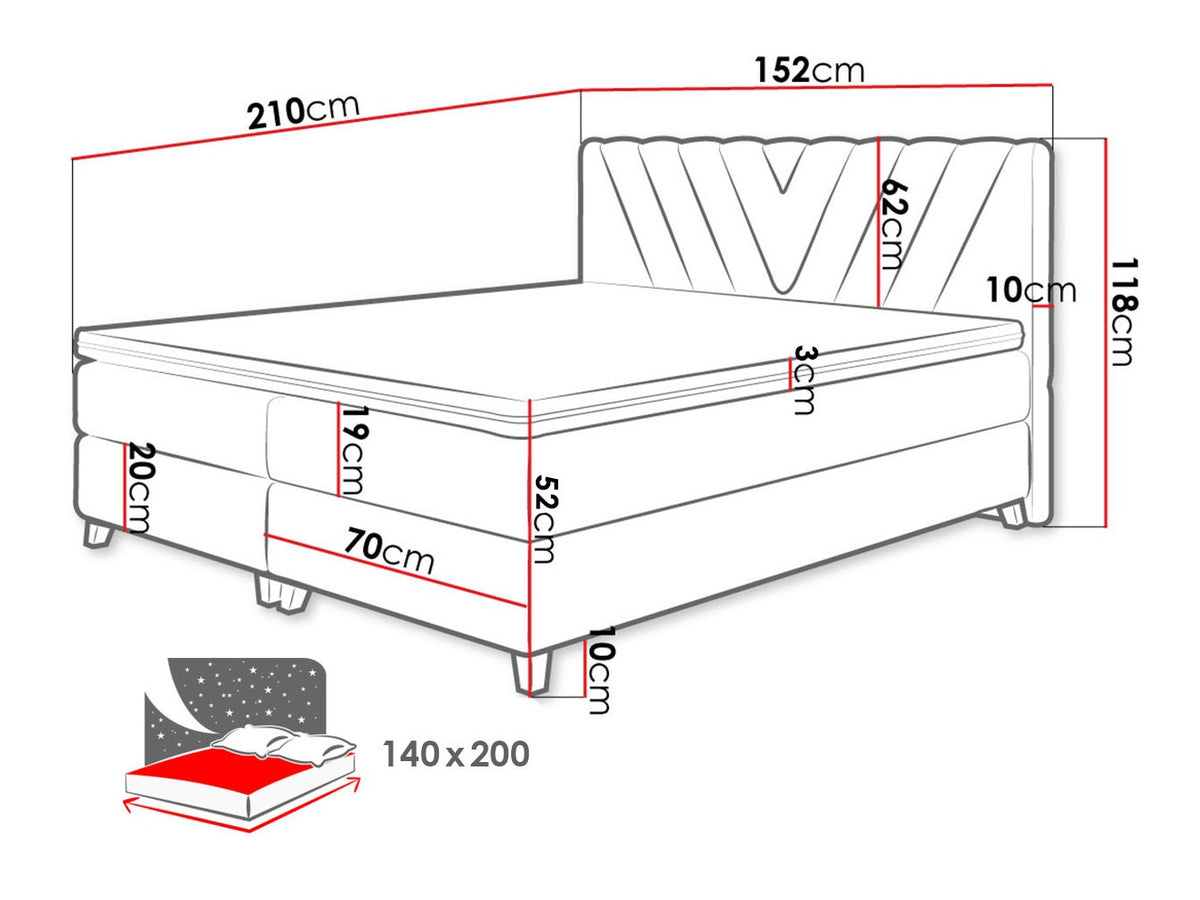 Continental bed 311453 5166979