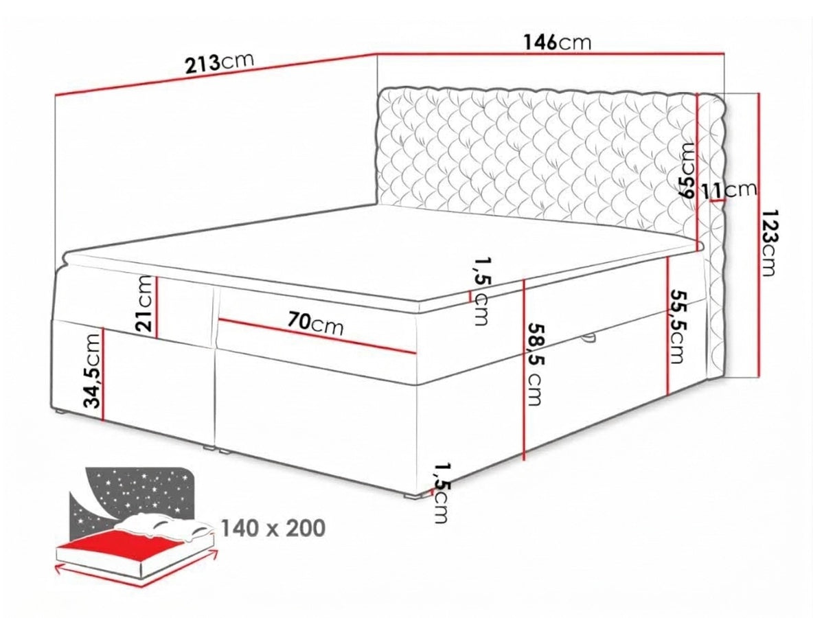 Continental bed 314082 5166998