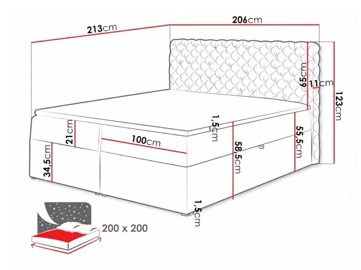 Continental bed 314082 5167014