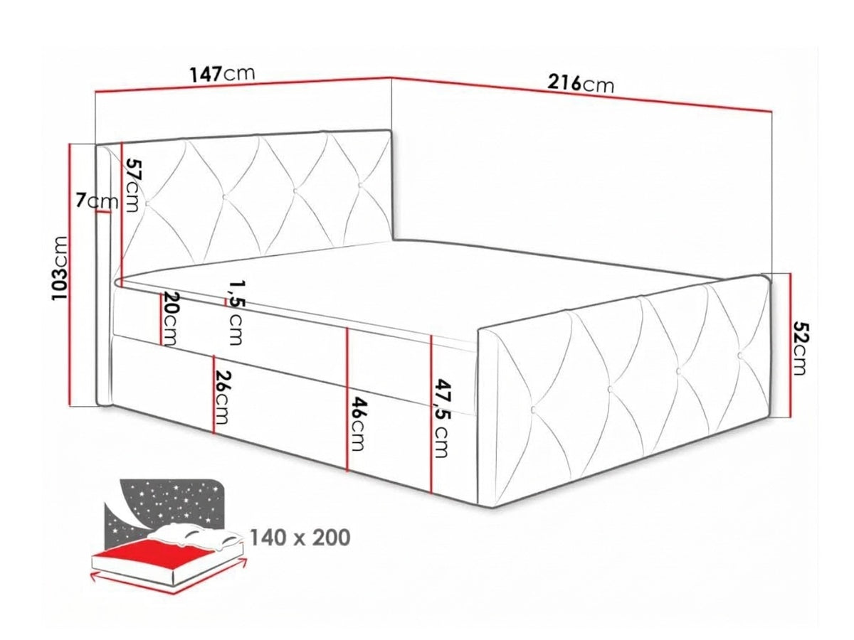 Continental bed 314785 5167063