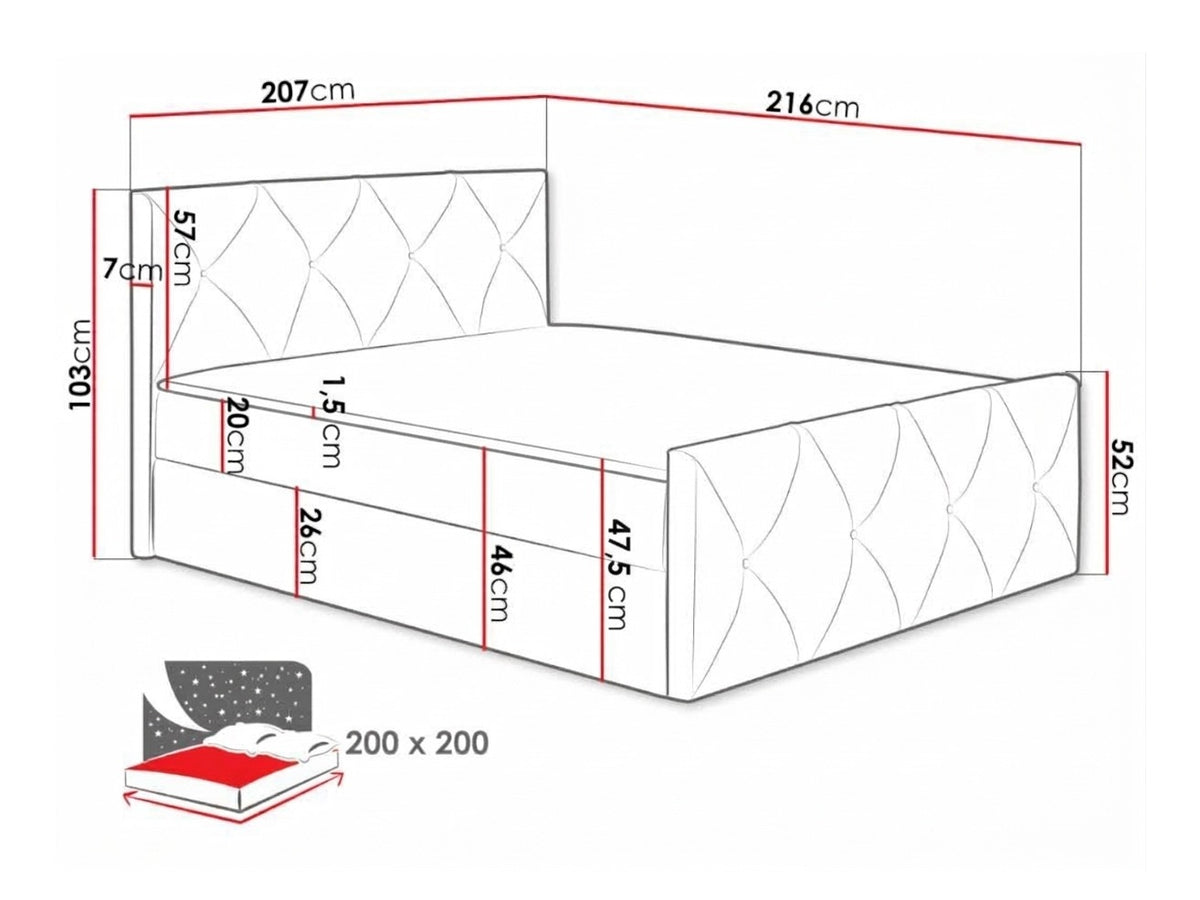 Continental bed 314785 5167080