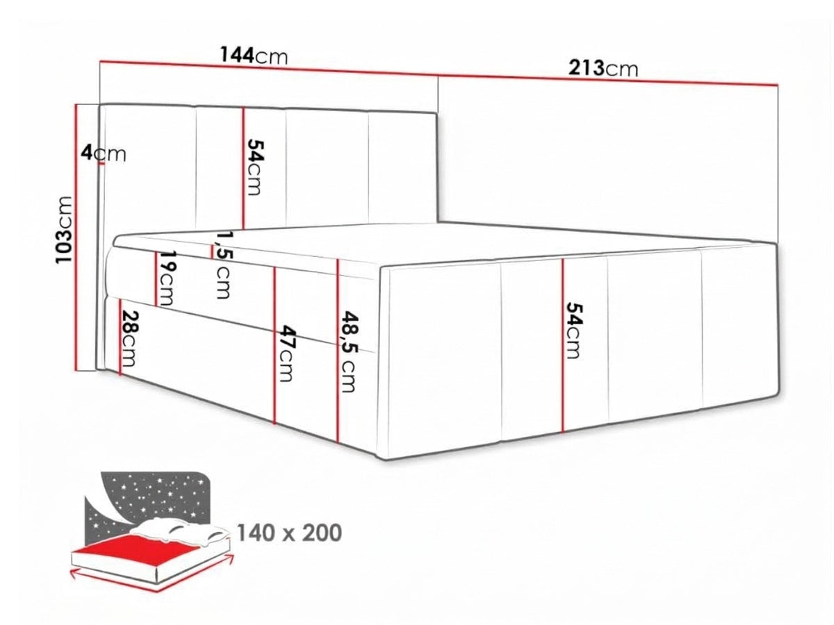 Continental bed 375953 5167595