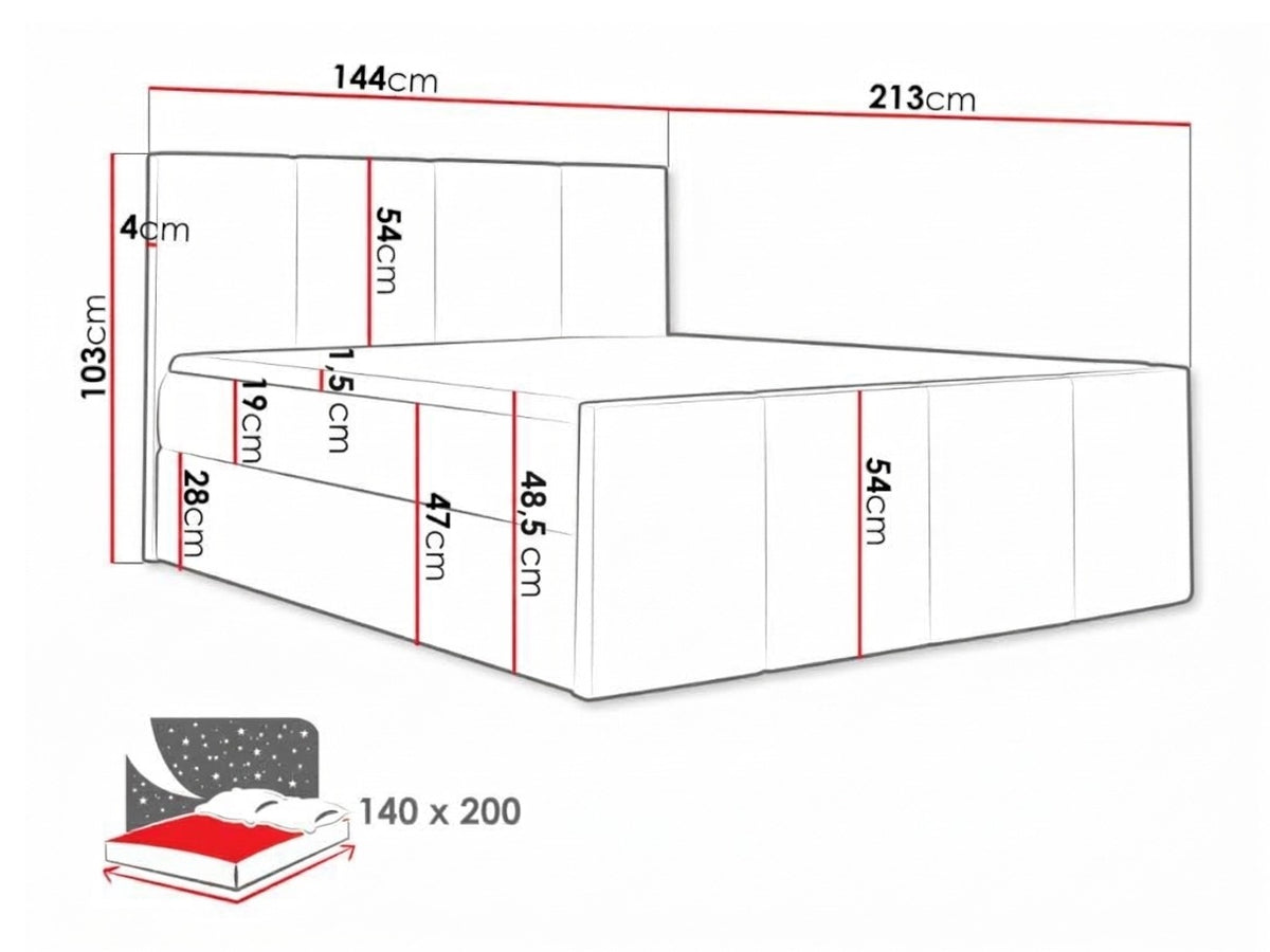 Continental bed 375953 5167619