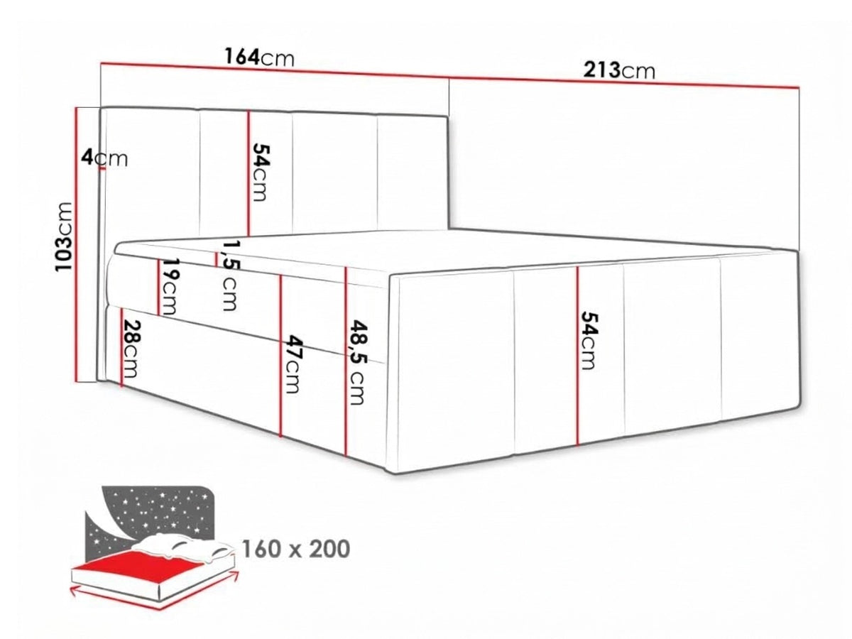 Continental bed 375953 5167641