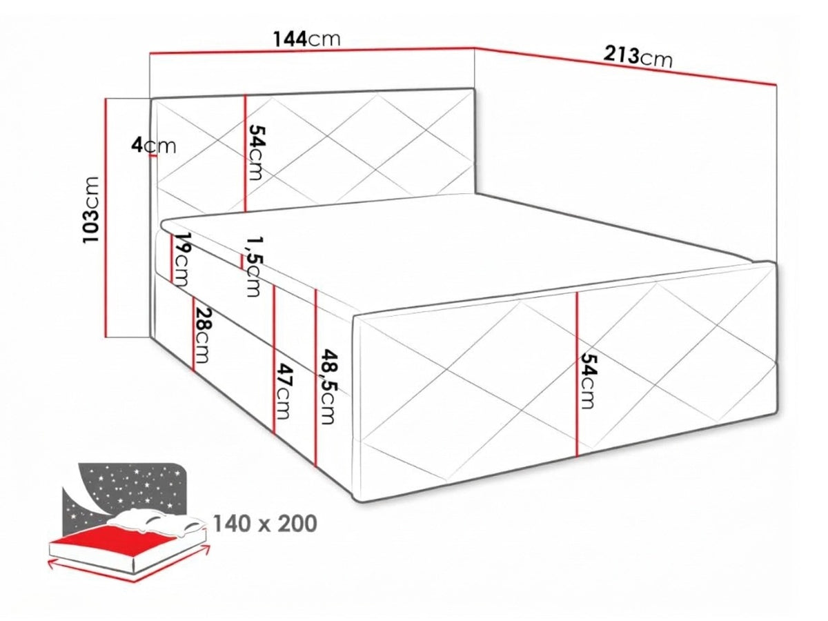 Continental bed 376371 5167848