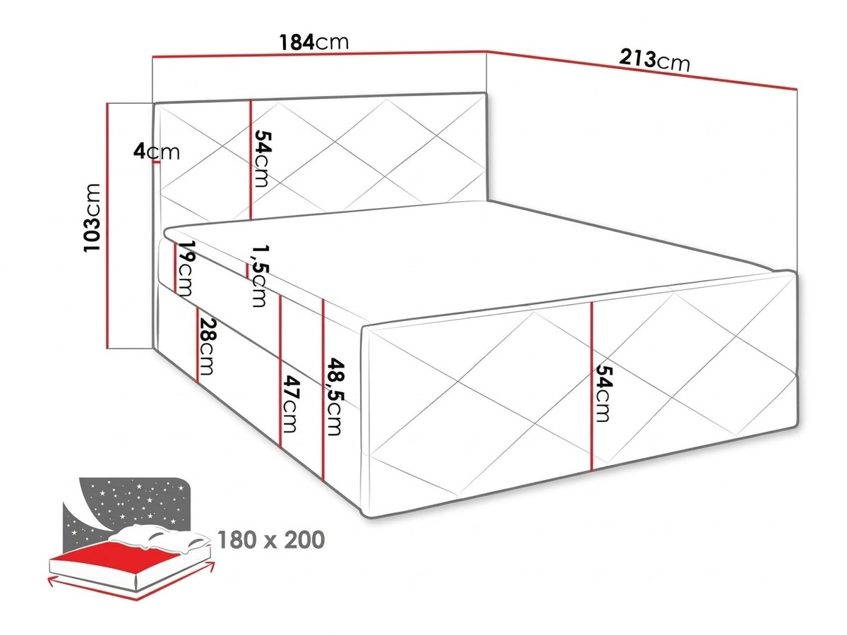 Continental bed 376371 5167955