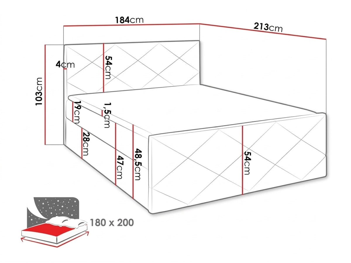 Continental bed 376371 5167971
