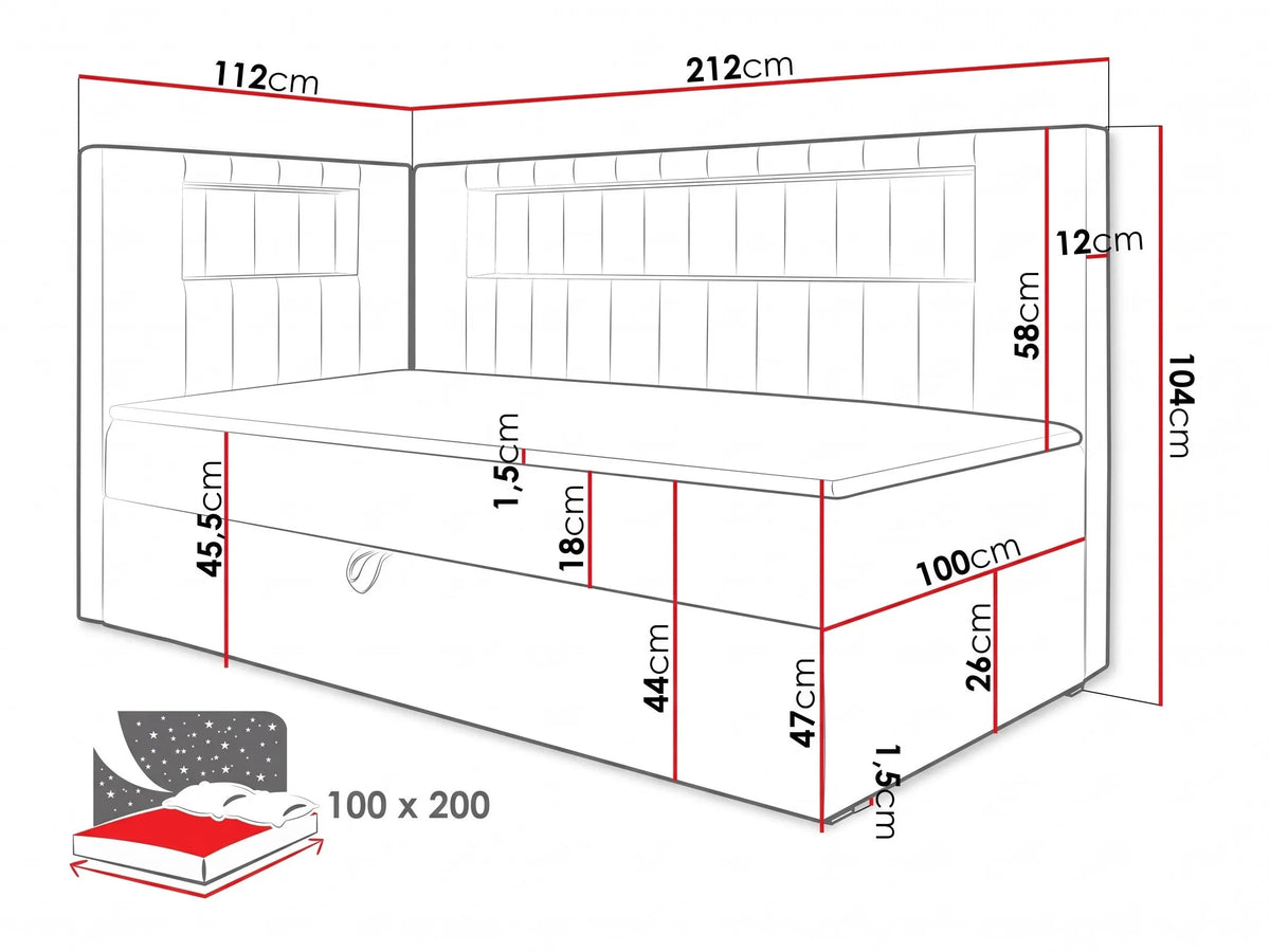 Continental bed 470436 5168869