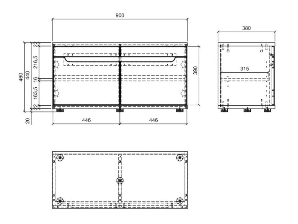 Shoe cabinet 689634